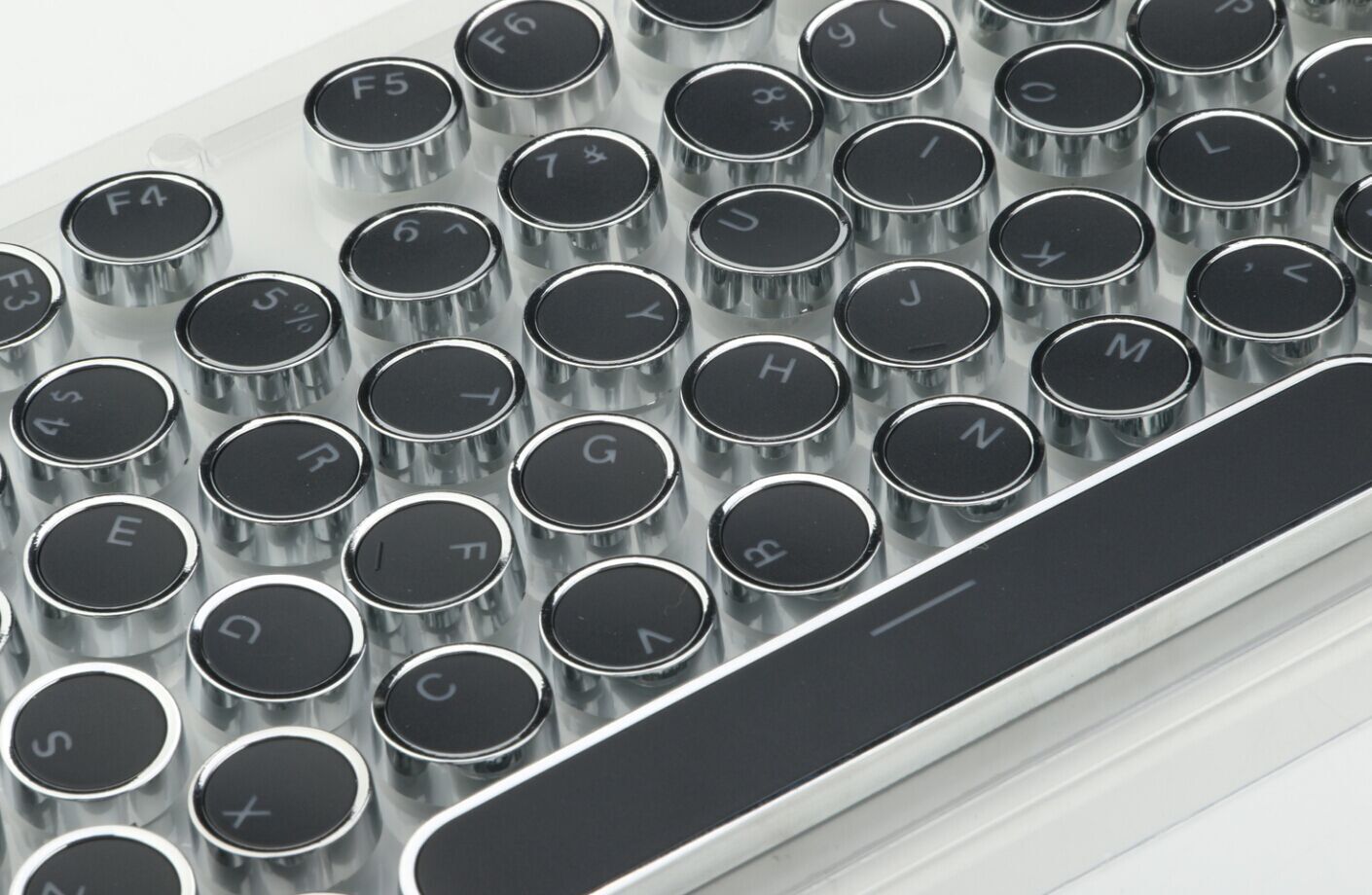 Metal Element Luminous Gaming Keyboard Round Key Caps